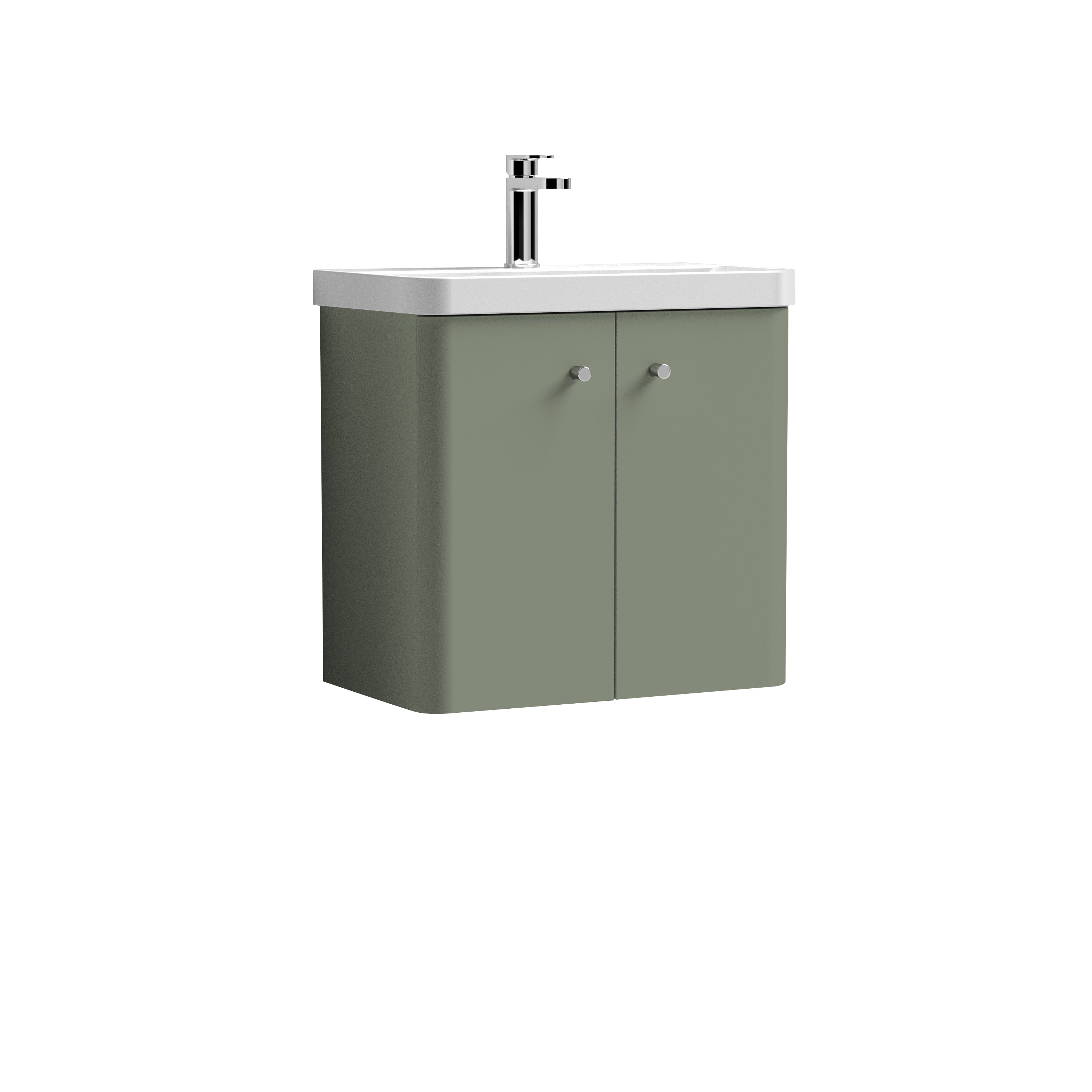 Core Wall Hung 2 Door Vanity With Ceramic Basin 600mm - Mersey Bathrooms Ltd