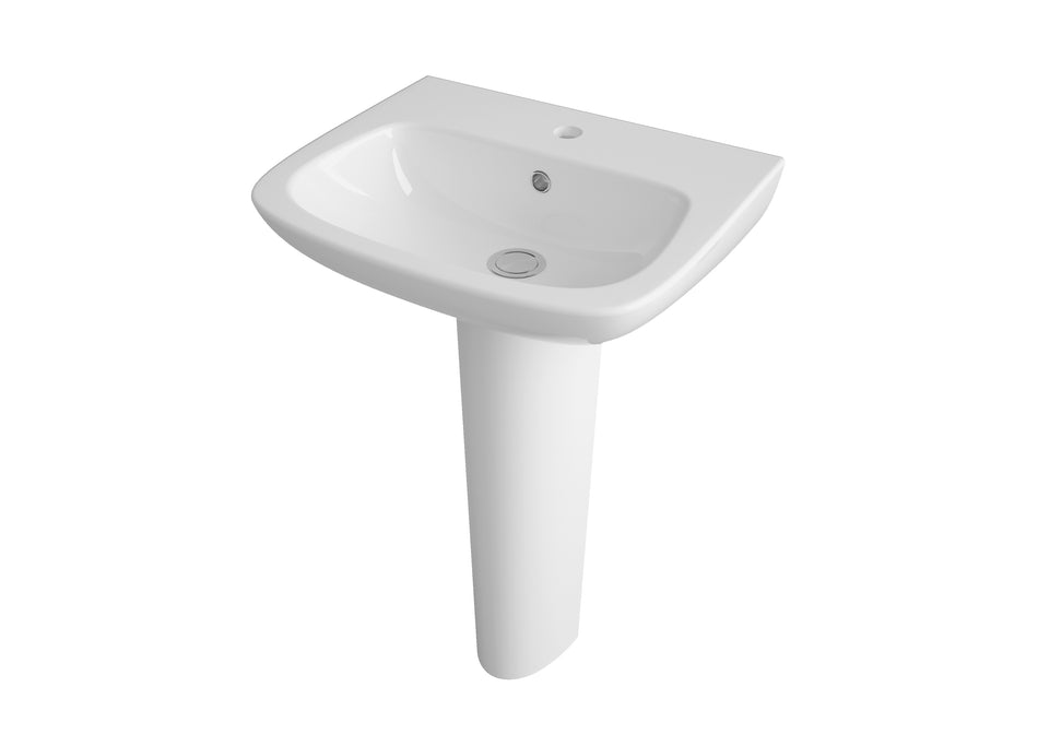 Ambrose 500mm Basin & Pedestal - Mersey Bathrooms Ltd