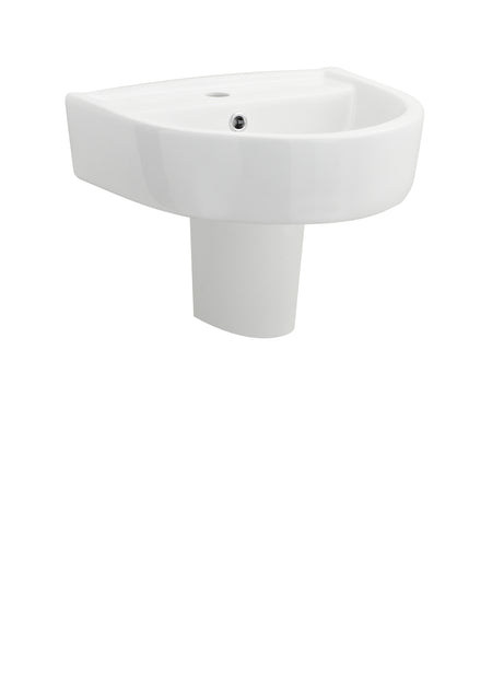 Provost 420mm Basin & Semi Pedestal - Mersey Bathrooms Ltd