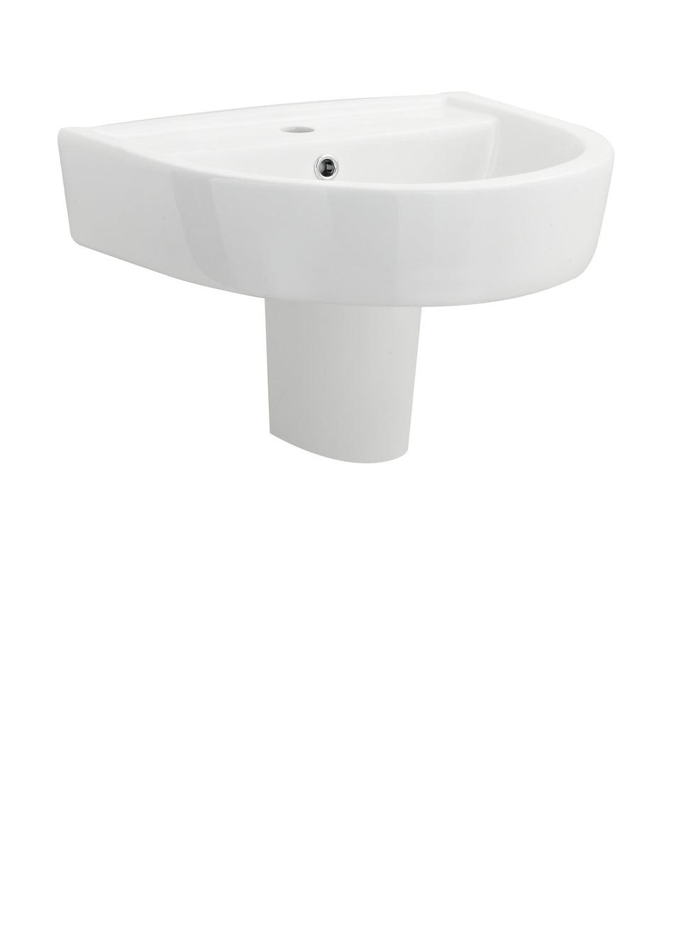 Provost 520mm Basin & Semi Pedestal - Mersey Bathrooms Ltd