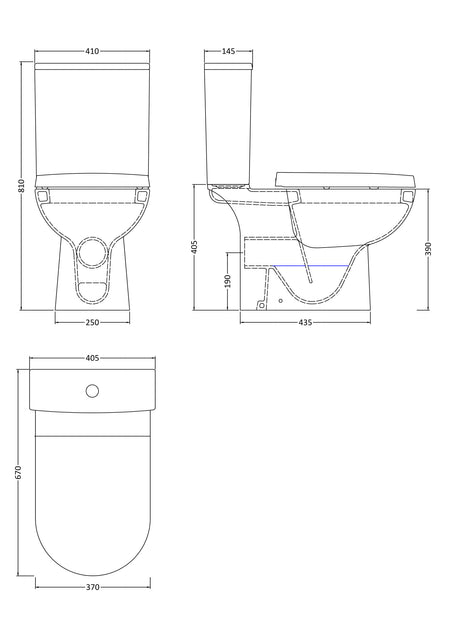 Asselby Close Coupled WC - Mersey Bathrooms Ltd