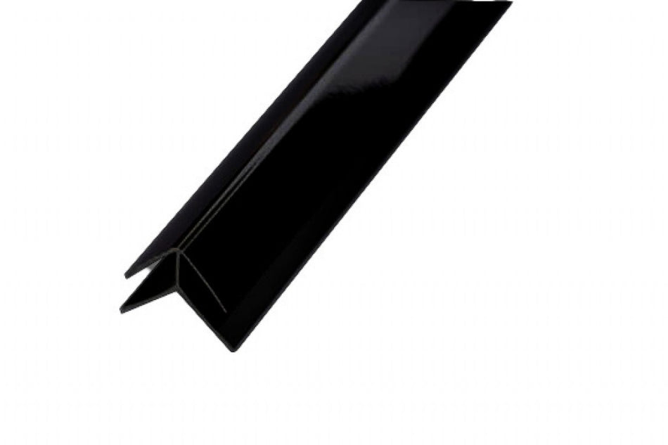 PVC Wall Panel - External Corner Black Trim