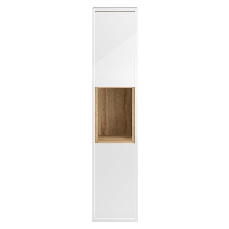 HR Coast Wall Hung 2 Door 1 Shelf Tall Unit 350mm