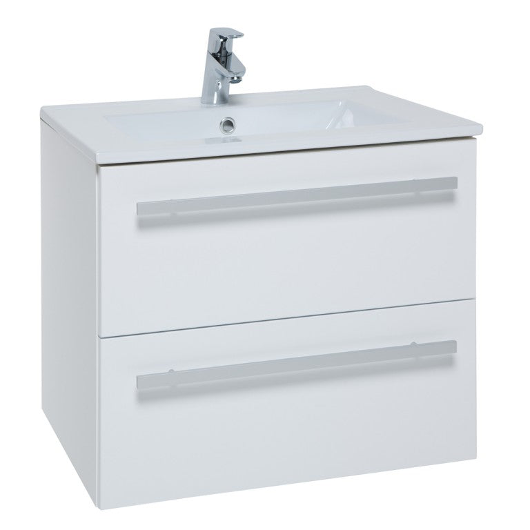 Kartell Purity Wall Mounted 2 Drawer Unit & Ceramic Basin 600mm