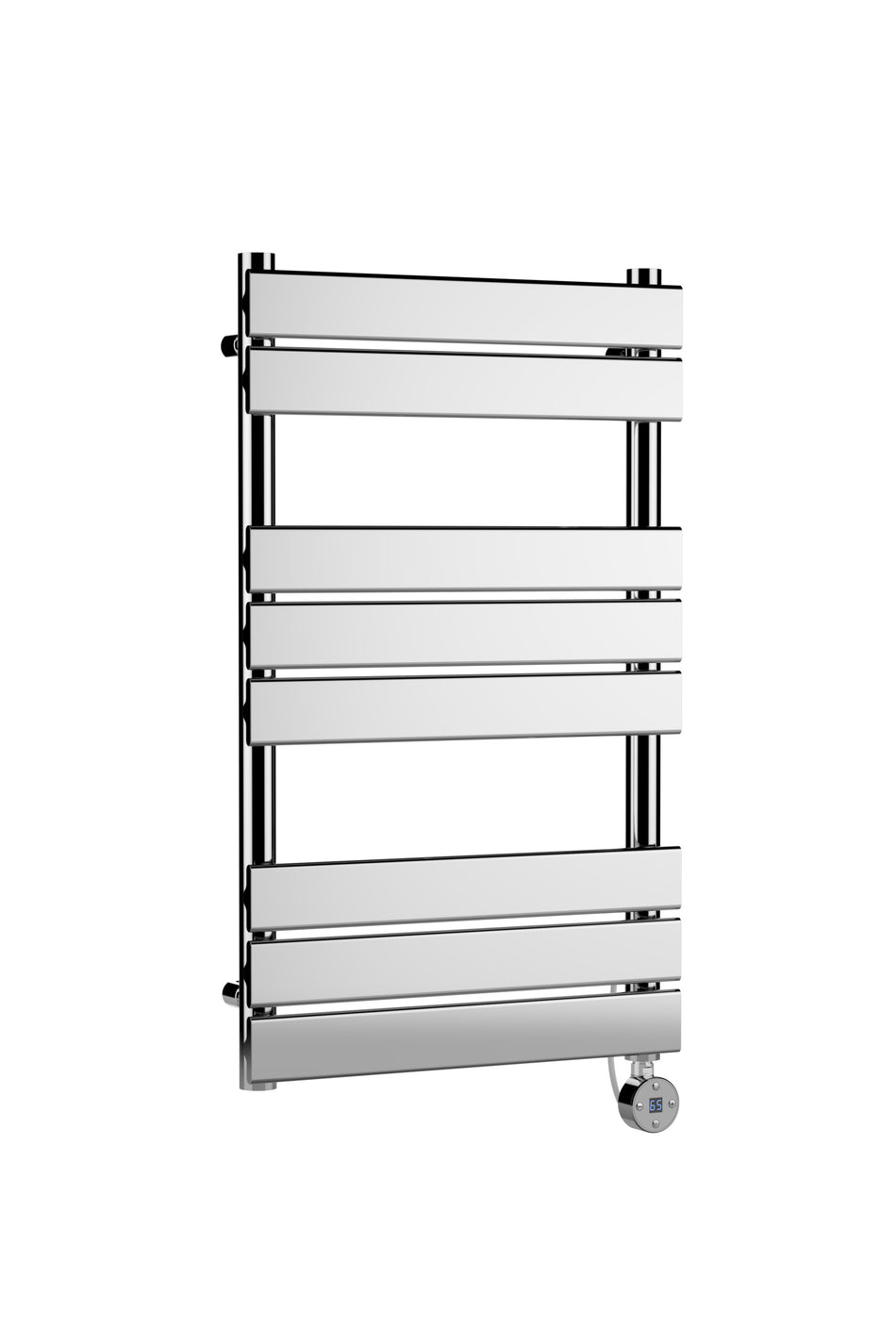 Electric Square Flat Towel Rail with 8 Bars, 840mm x 500mm