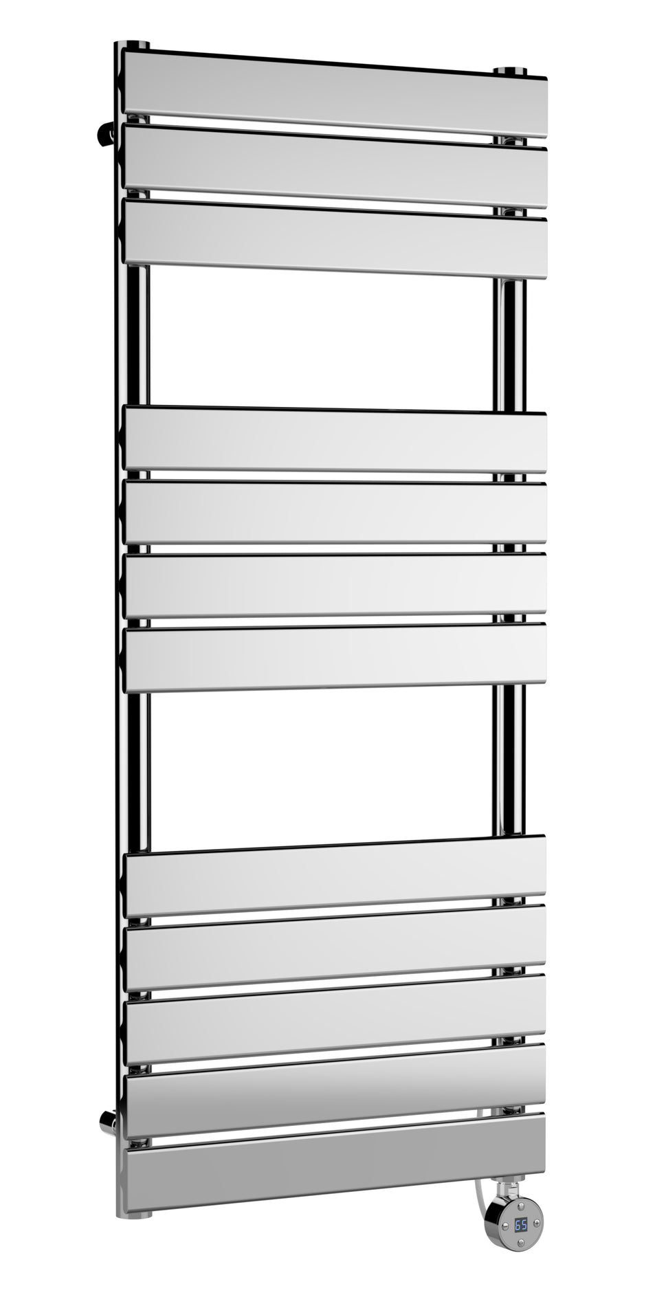 Electric Square Flat Towel Rail with 12 Bars, 1213mm x 500mm