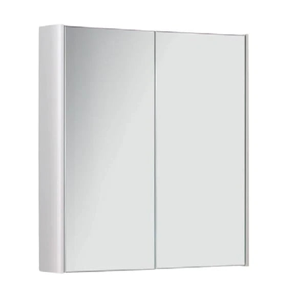 Kartell Options White Double Door Mirrored Bathroom Cabinet