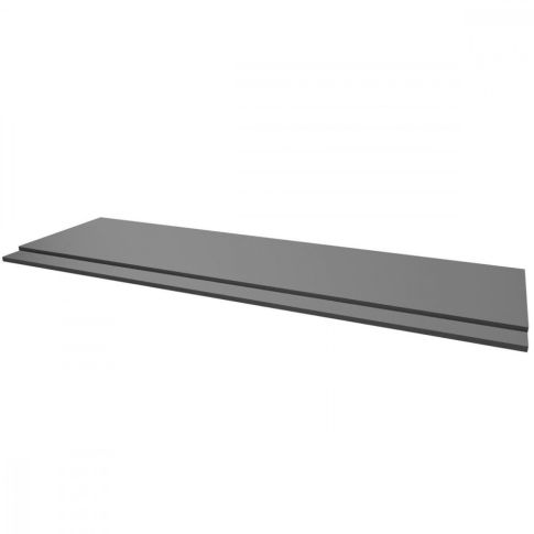 Purity 2 Piece Front Bath Panel 1700mm, Storm Grey Gloss