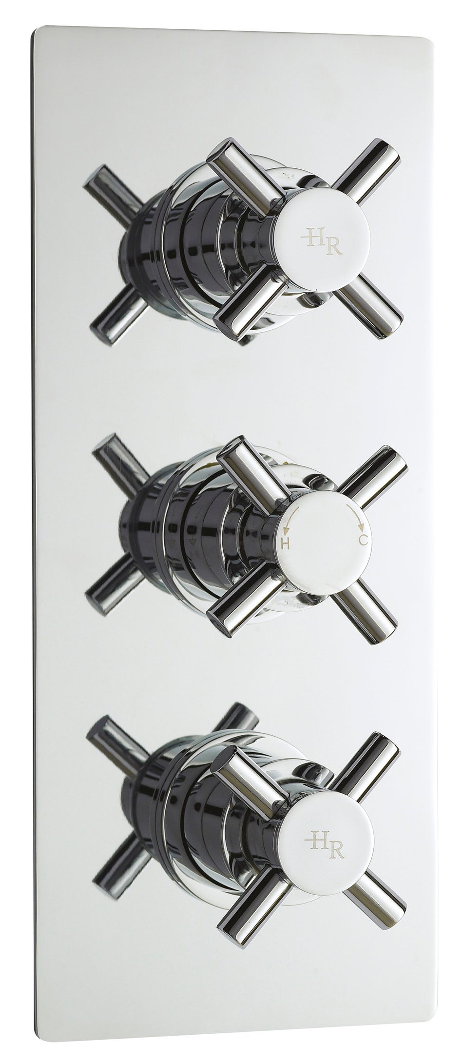 HR Tec Crosshead Triple Thermostatic Shower Valve With Diverter