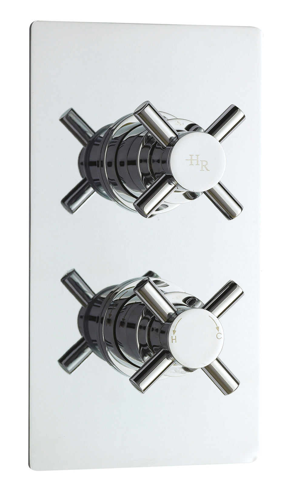 HR Tec Crosshead Twin Thermostatic Shower Valve