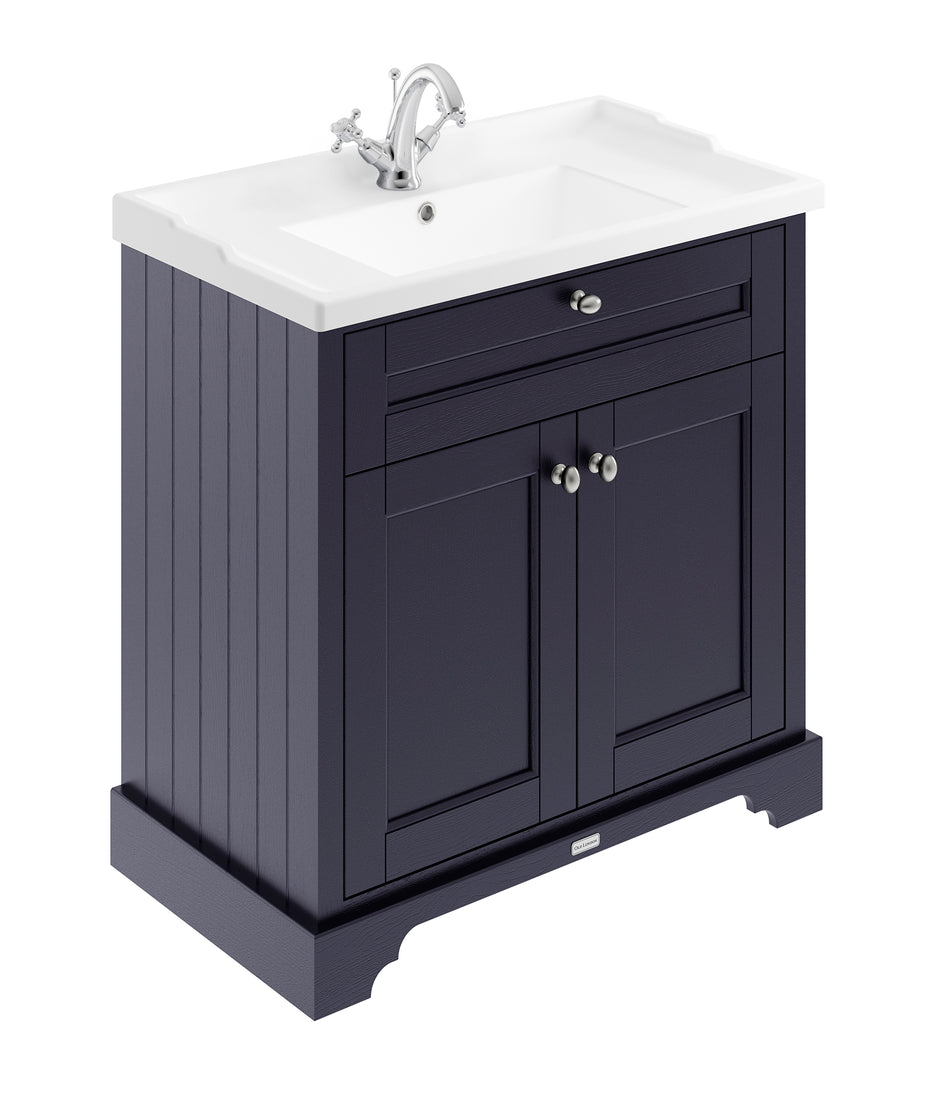 HR Floor Standing 2 Door Vanity Unit with 1 Tap Hole Ceramic Basin 800mm