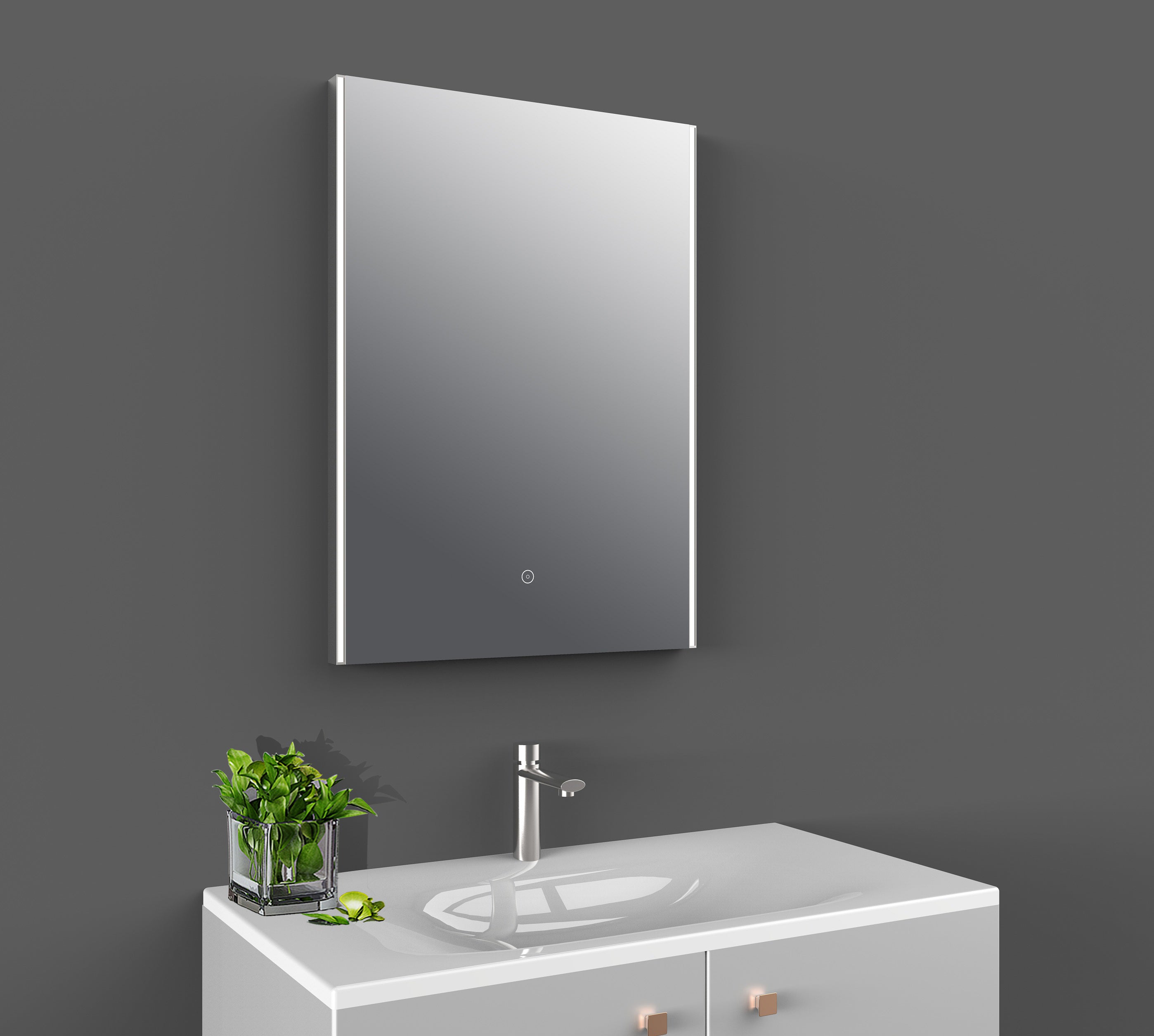 Anser 700mm x 500mm LED Mirror - Mersey Bathrooms Ltd