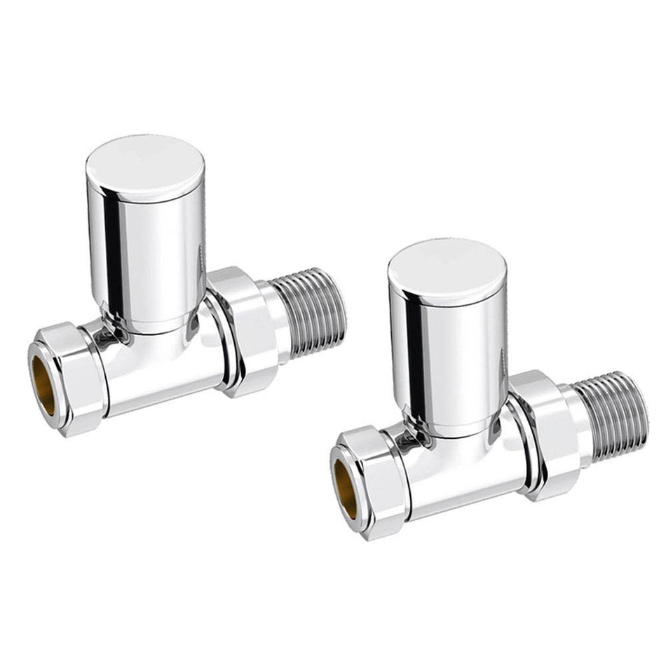 Kartell 15mm Straight Radiator Valve (Pair)