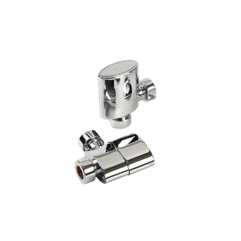 Kartell Aspen 15mm Radiator Valve (Pair) Chrome