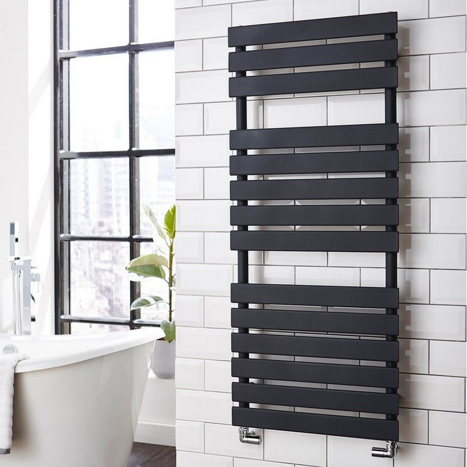 Kartell Atlantic Designer Anthracite 1200 x 500mm Towel Rail