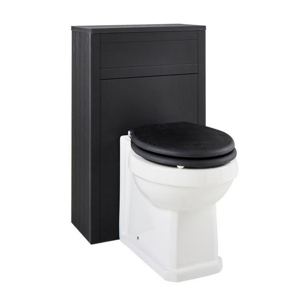 Kartell Buckingham 500mm Back to Wall WC Unit in Black Oak