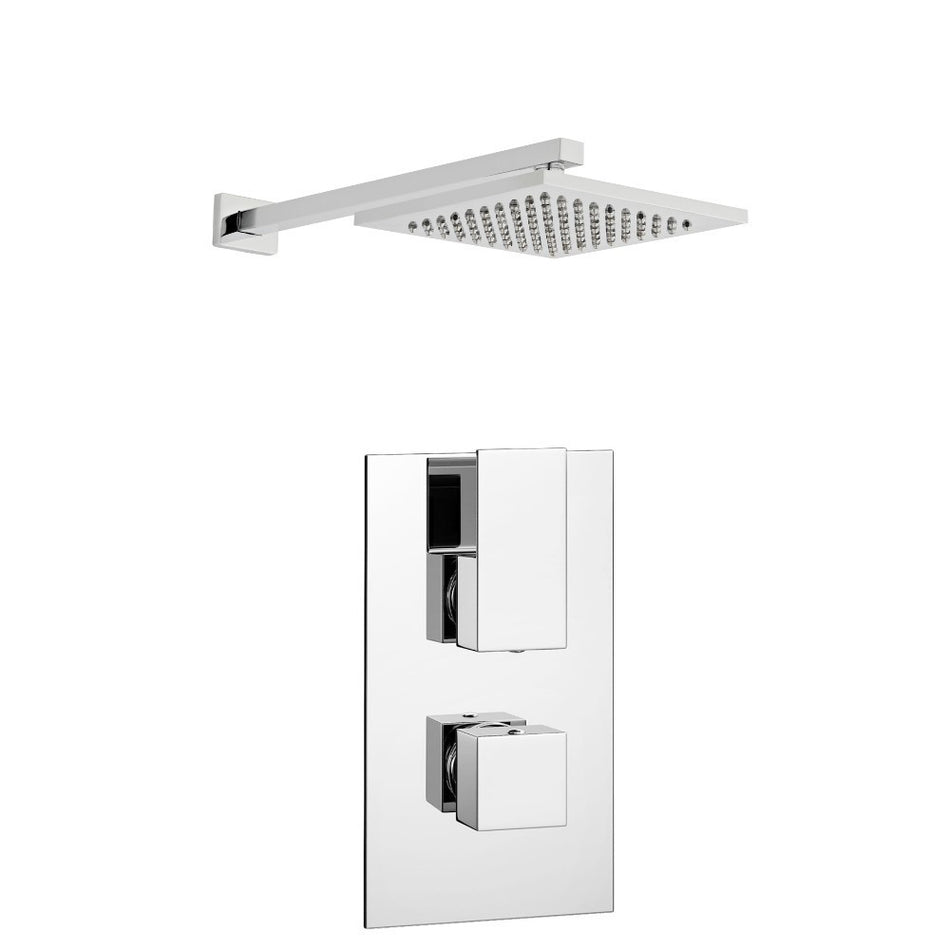 Kartell Element Thermostatic Concealed Shower with Fixed Overhead Drencher