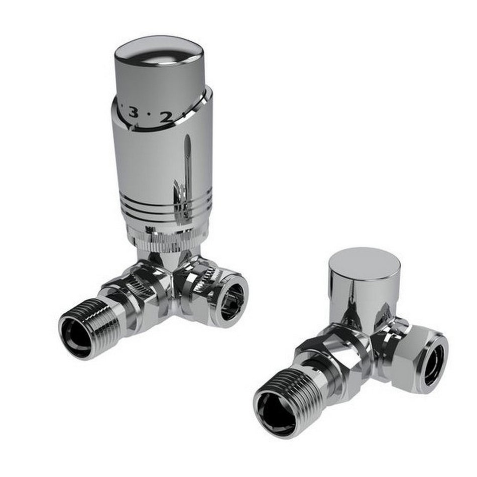 Kartell K-DesigN Corner Thermostatic Radiator Valves Twin Pack