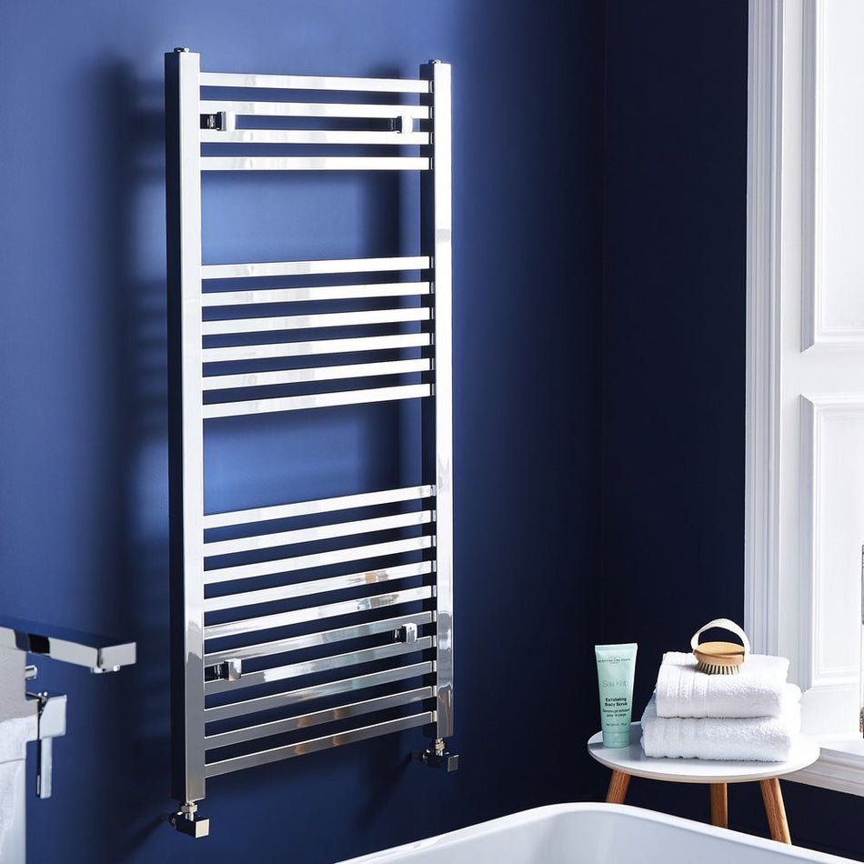 Kartell K Squared Straight Chrome Plated Towel Rail