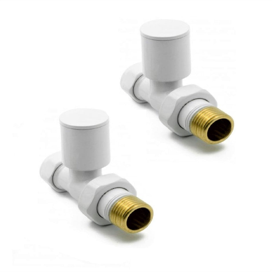 Kartell Modern White 15mm Valves Pair