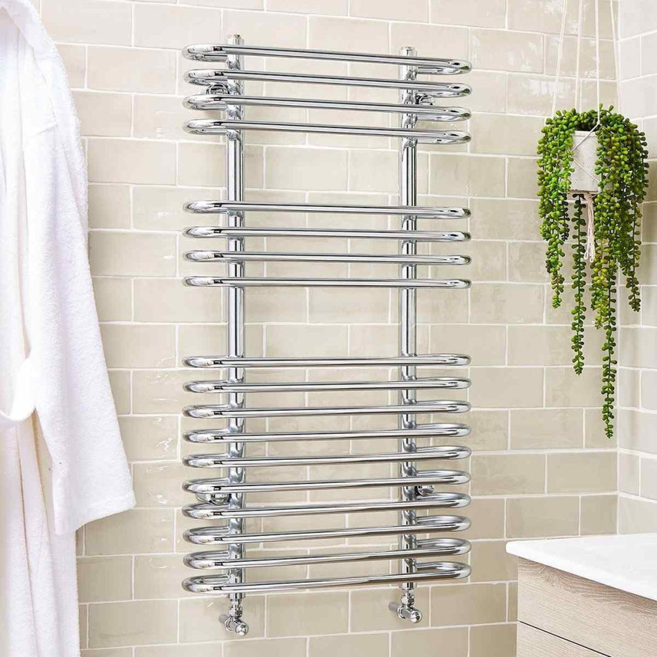 Kartell Oakland Chrome Heated Towel Rail