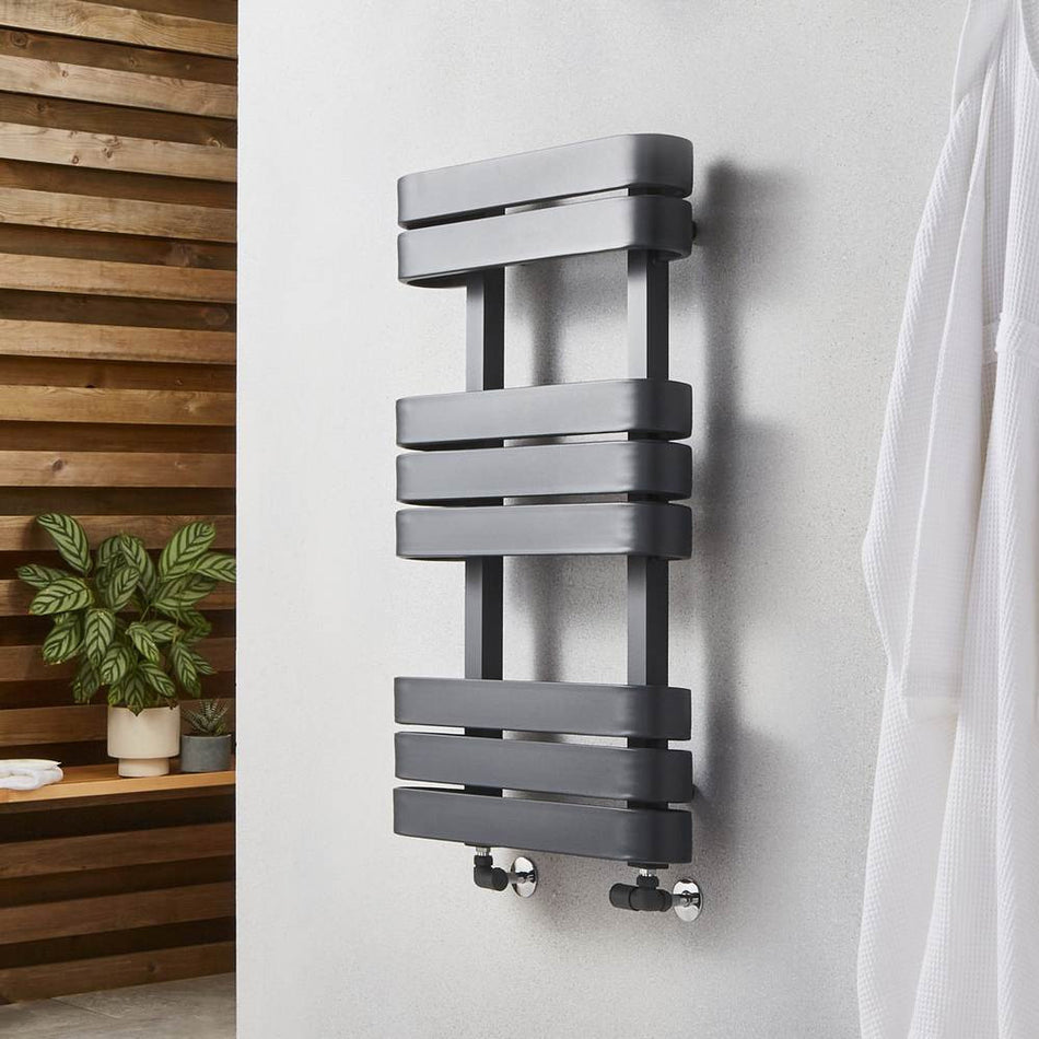 Kartell Tampa Anthracite Heated Towel Rail