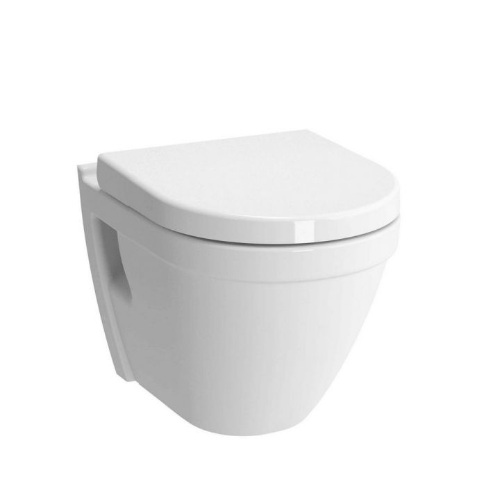 Kartell K-Vit Style Wall Hung WC Pan With Soft Close Seat, White