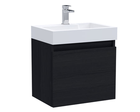 Merit Wall Hung Single Door Vanity and Ceramic Basin 500mm - Mersey Bathrooms Ltd