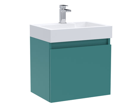 Merit Wall Hung Single Door Vanity and Ceramic Basin 500mm - Mersey Bathrooms Ltd