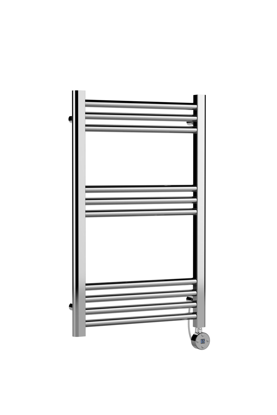 Electric Round Tube Towel Rail with 10 Bars, 800mm x 500mm