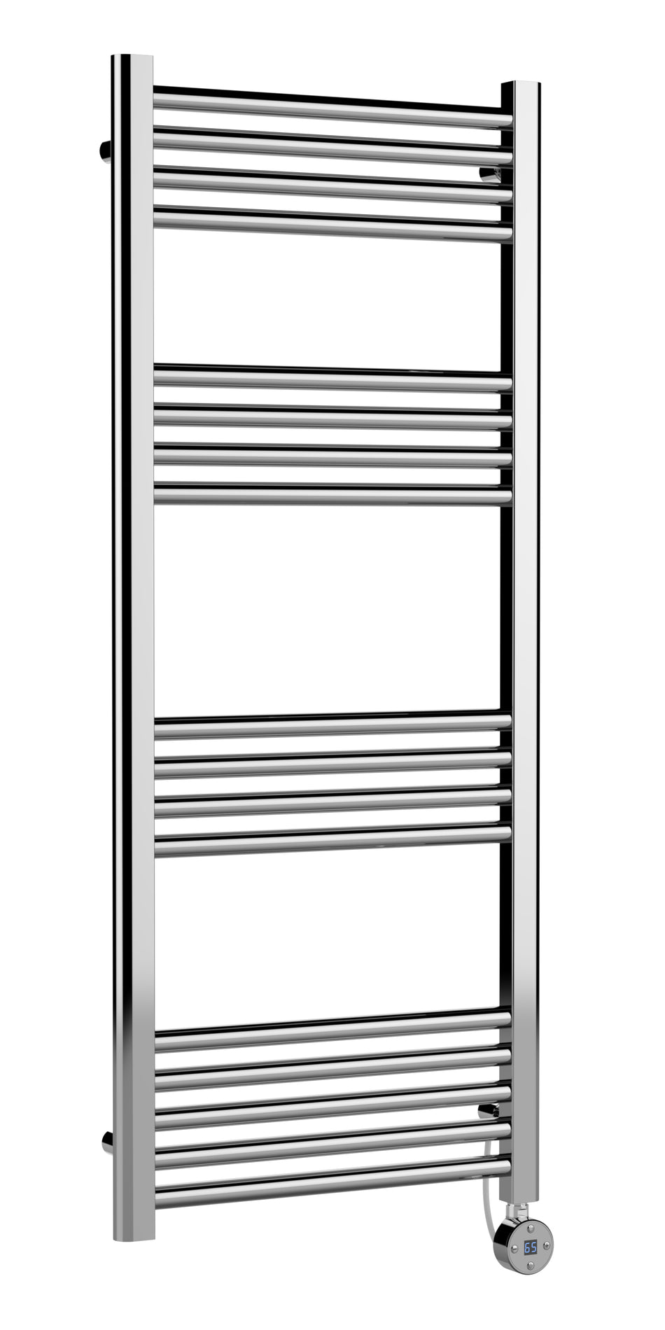 Electric Round Tube Towel Rail with 17 Bars, 1200mm x 500mm