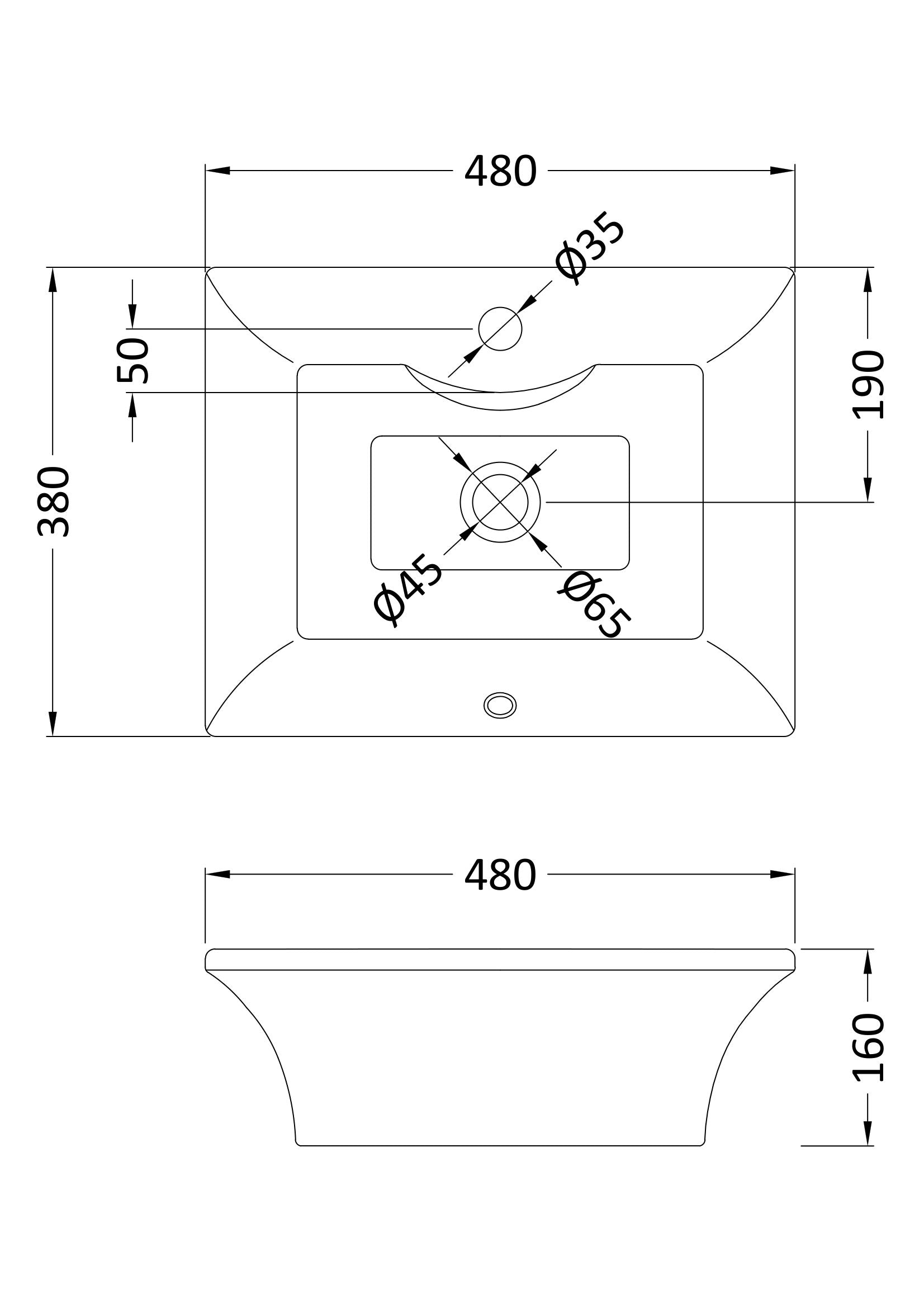 Rectangular Vessel - Mersey Bathrooms Ltd