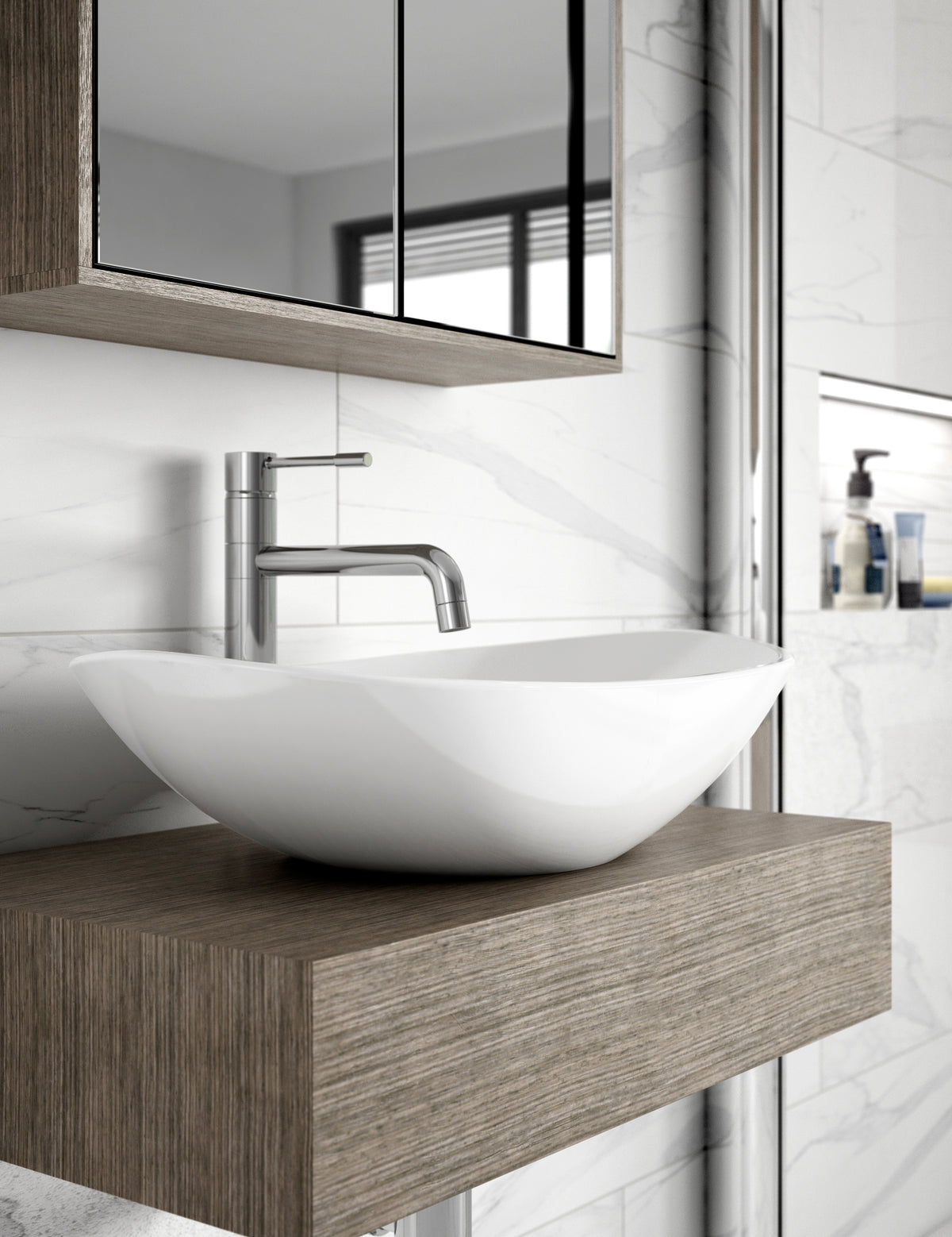 Oval Vessel 615 x 360 x 155mm - Mersey Bathrooms Ltd