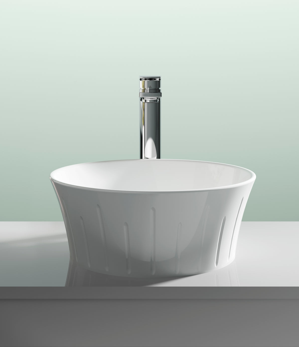 Round Vessel 358 x 368 x 137mm - Mersey Bathrooms Ltd