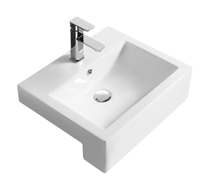 Semi-Recessed Basin 530 x 440 x 168mm - Mersey Bathrooms Ltd