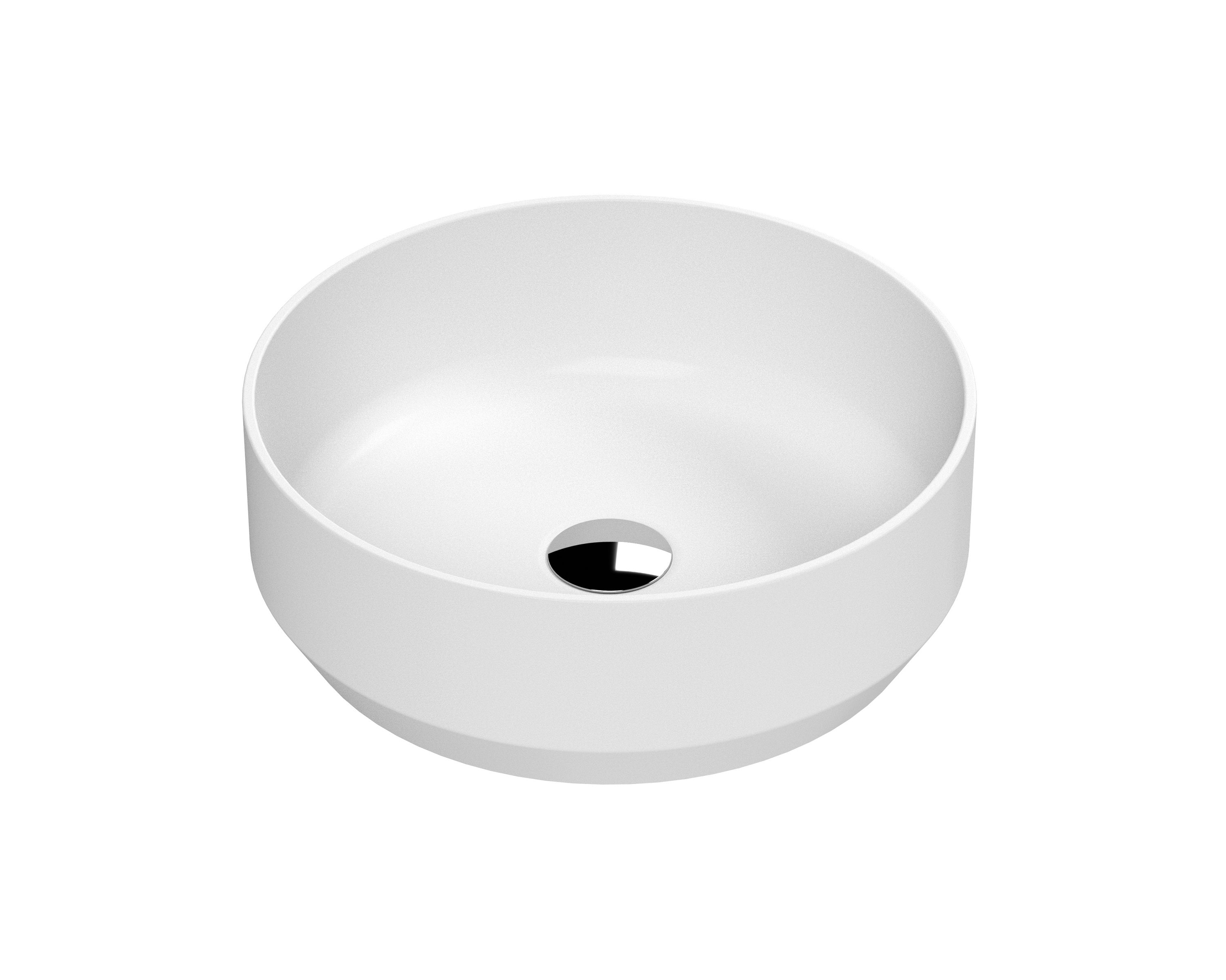 Luxe Round Vessel 350 x 350 x 120mm - Mersey Bathrooms Ltd