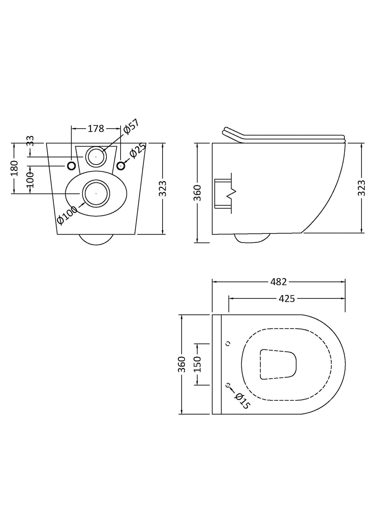 Freya Wall Hung Pan & Soft Close Seat - Mersey Bathrooms Ltd