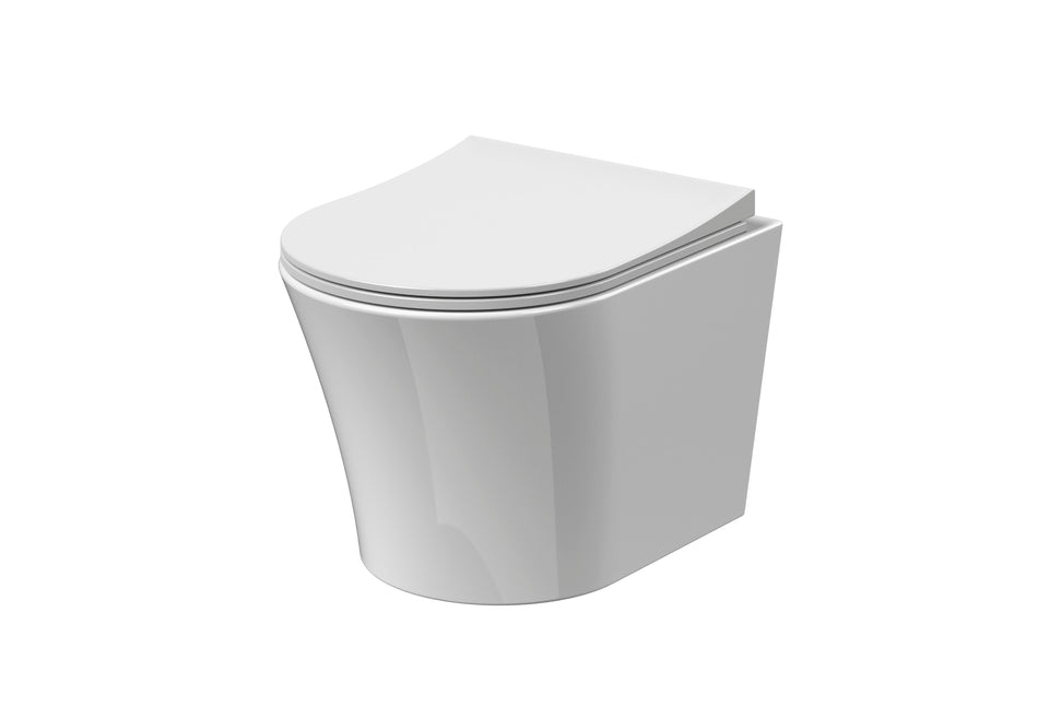 Freya Wall Hung Rimless Toilet Pan & Soft Close Seat - Mersey Bathrooms Ltd