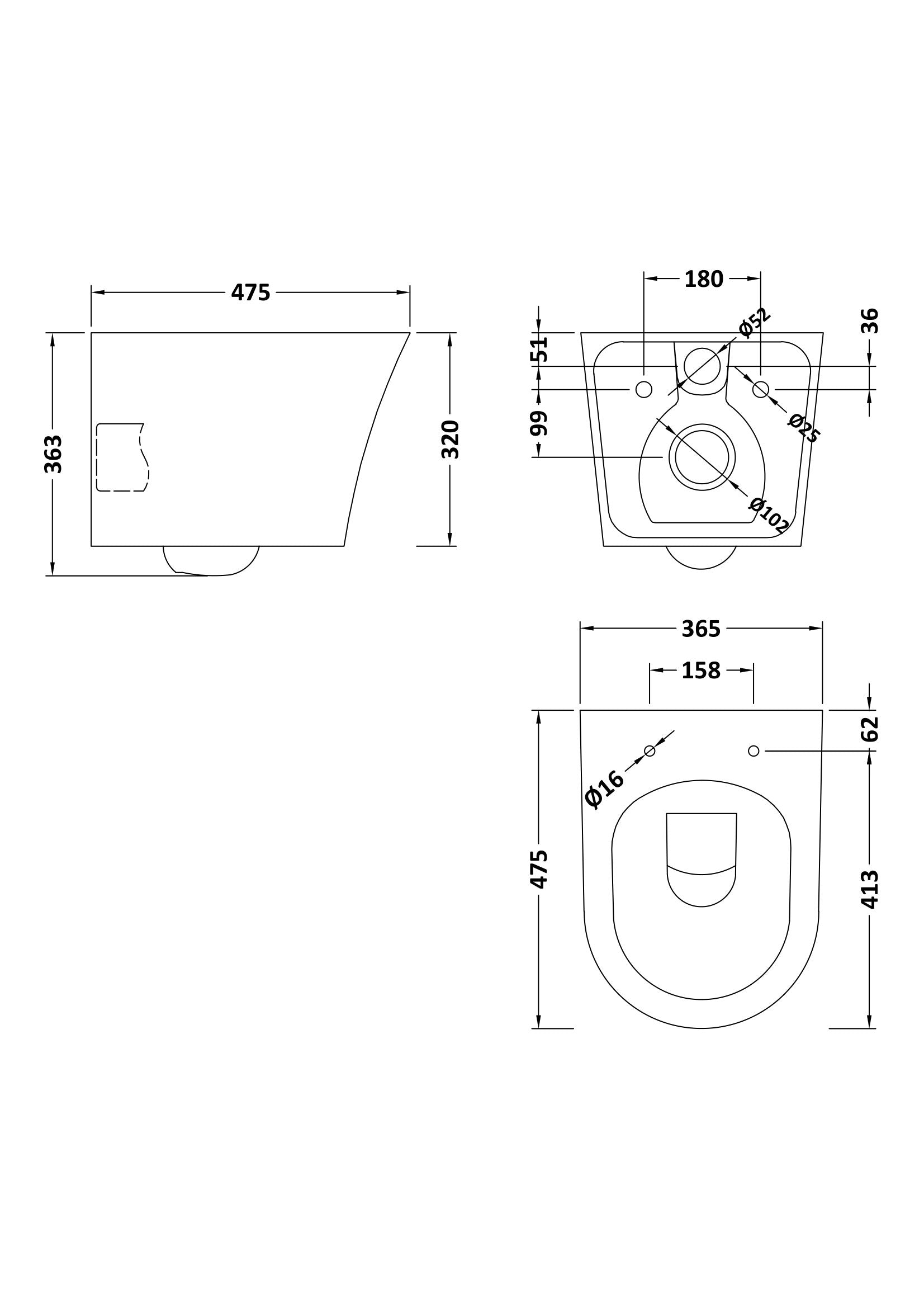 Freya Wall Hung Rimless Toilet Pan & Soft Close Seat - Mersey Bathrooms Ltd