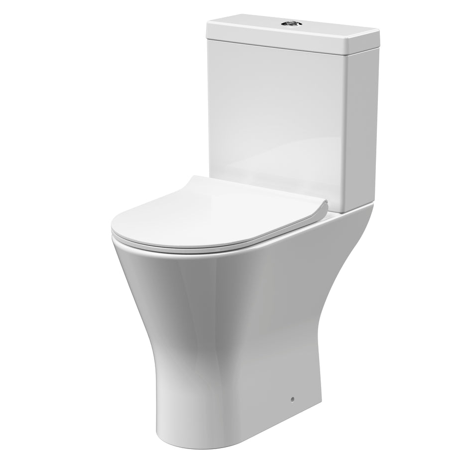 Freya Comfort Height Rimless Toilet Pan, Cistern & Seat - Mersey Bathrooms Ltd