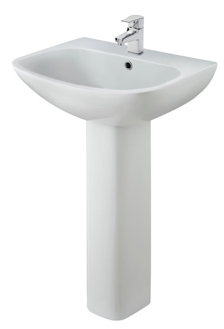 Ava 545mm Basin & Pedestal - Mersey Bathrooms Ltd