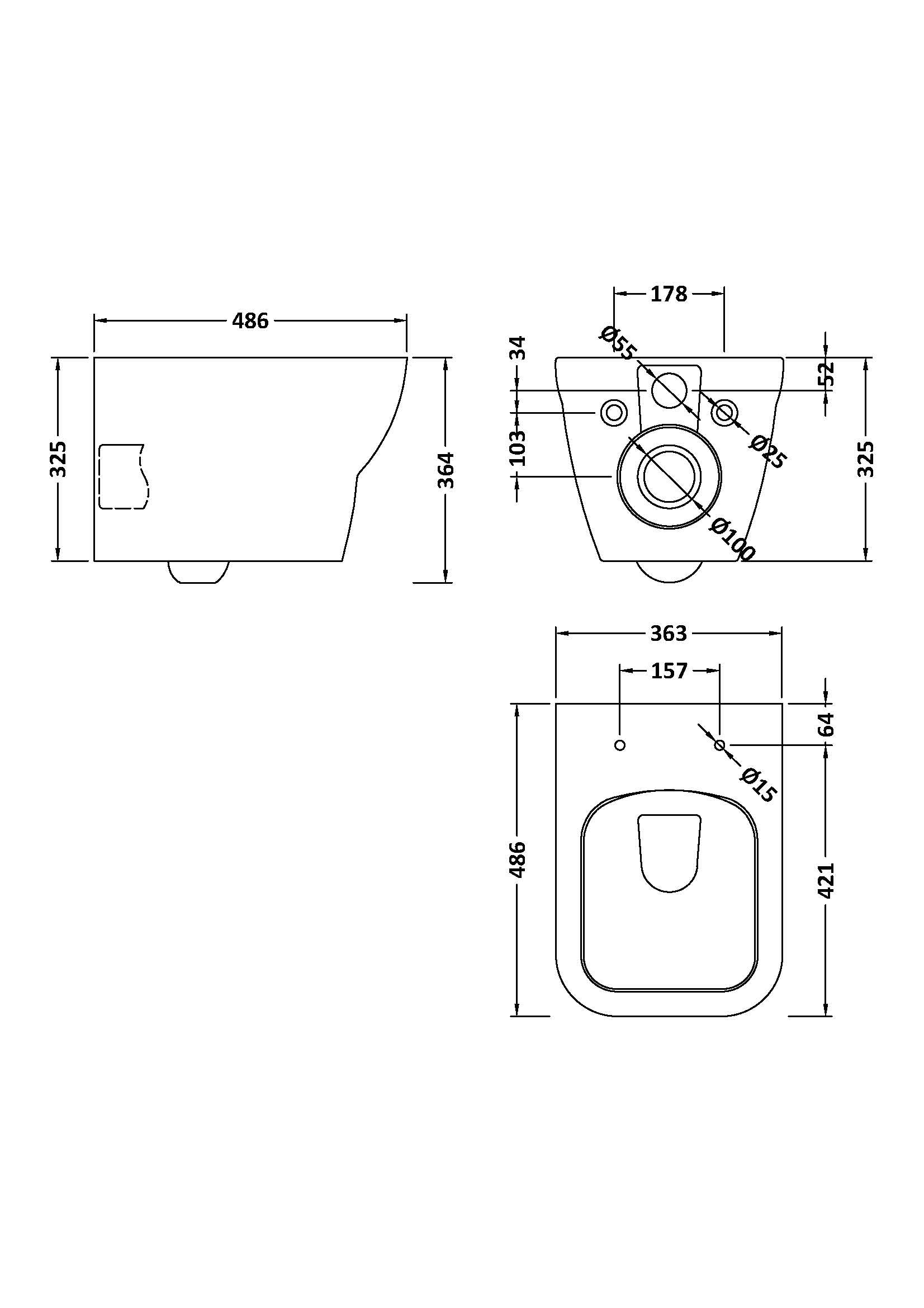 Ava Wall Hung Toilet Pan & Soft Close Seat - Mersey Bathrooms Ltd