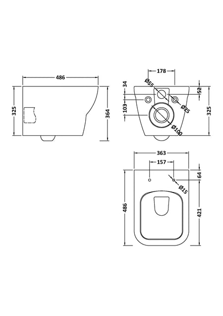 Ava Wall Hung Toilet Pan & Soft Close Seat - Mersey Bathrooms Ltd