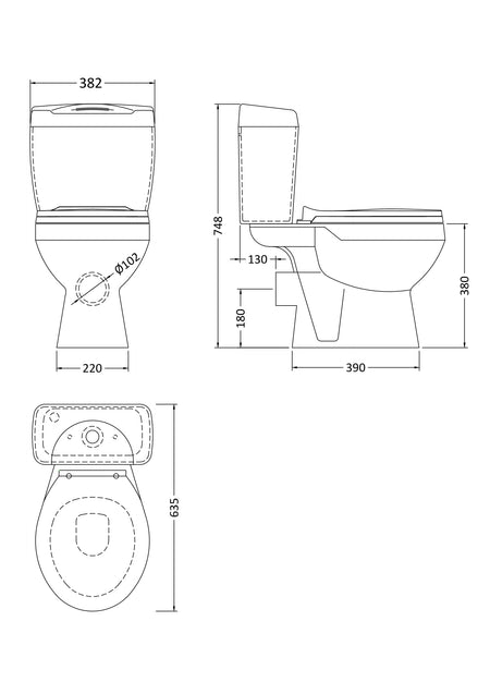 Melbourne Pan & Cistern - Mersey Bathrooms Ltd