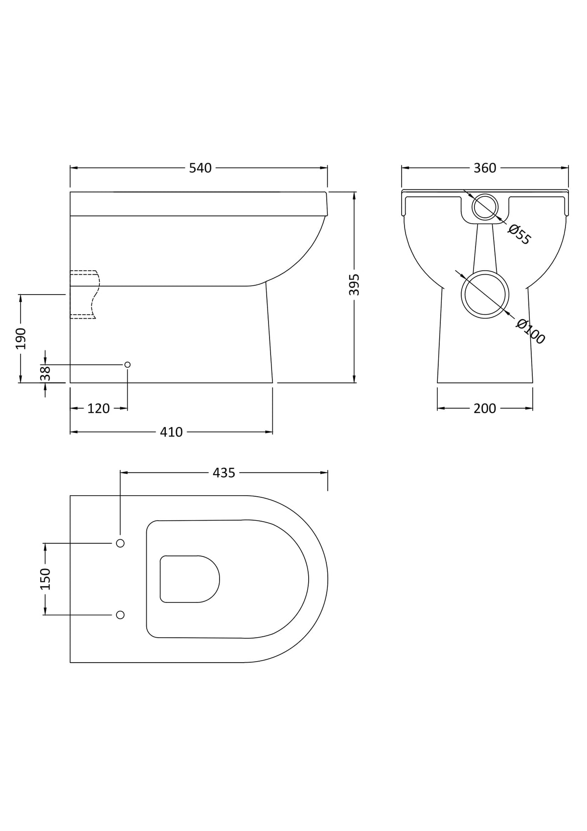 Ivo Back to Wall Pan - Mersey Bathrooms Ltd