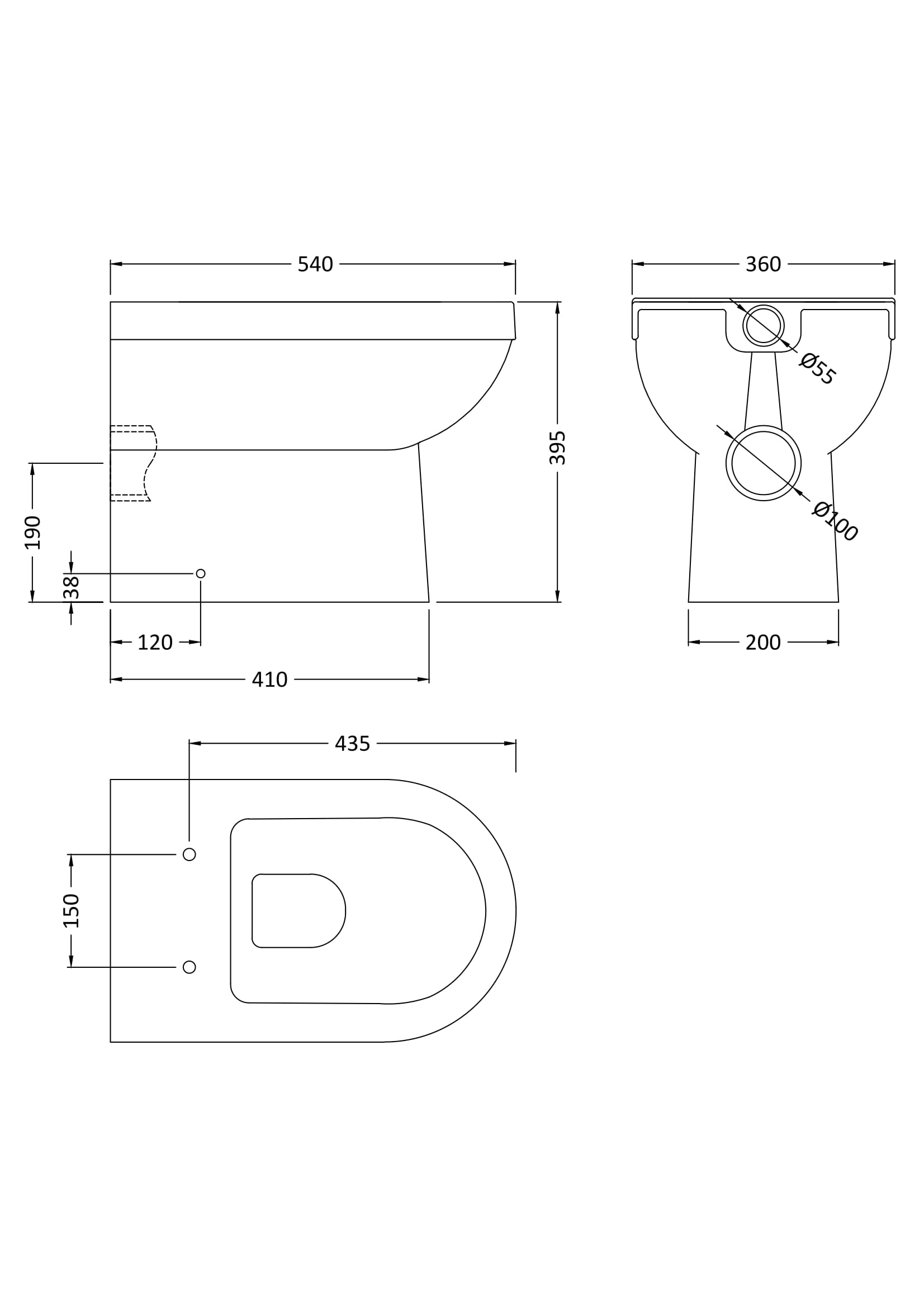 Ivo Back to Wall Pan - Mersey Bathrooms Ltd