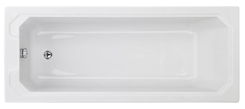 Art Deco Straight Shower Bath 1700 x 700mm