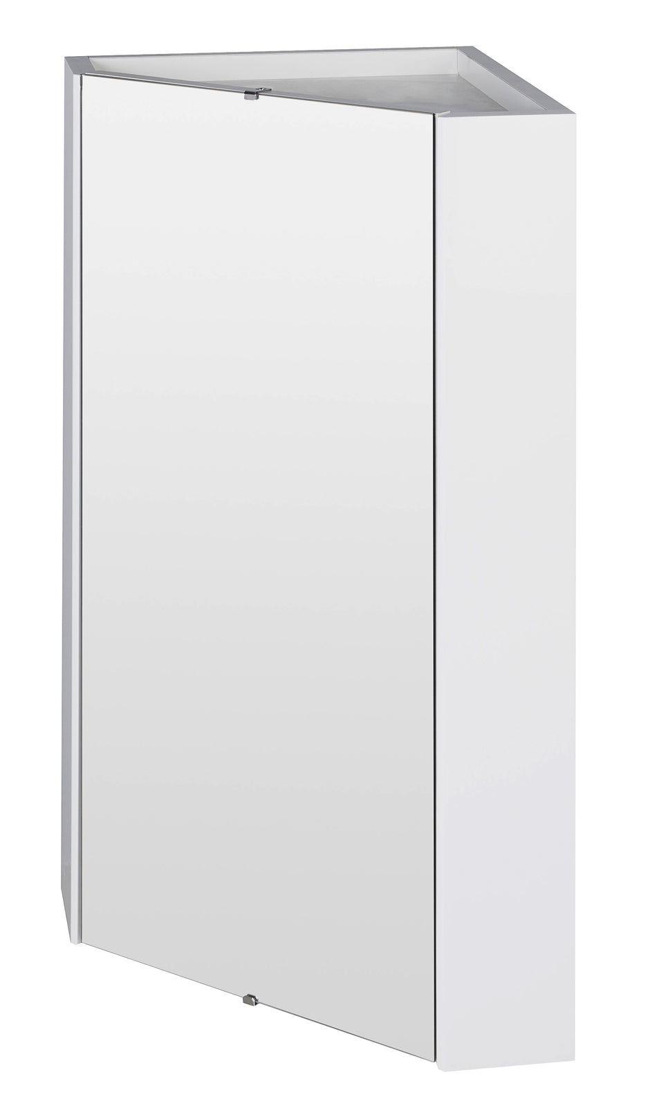 Mayford Wall Hung Corner Single Door Mirror Cabinet