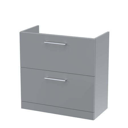 Arno 800mm Floor Standing 2-Drawer Unit - Mersey Bathrooms Ltd