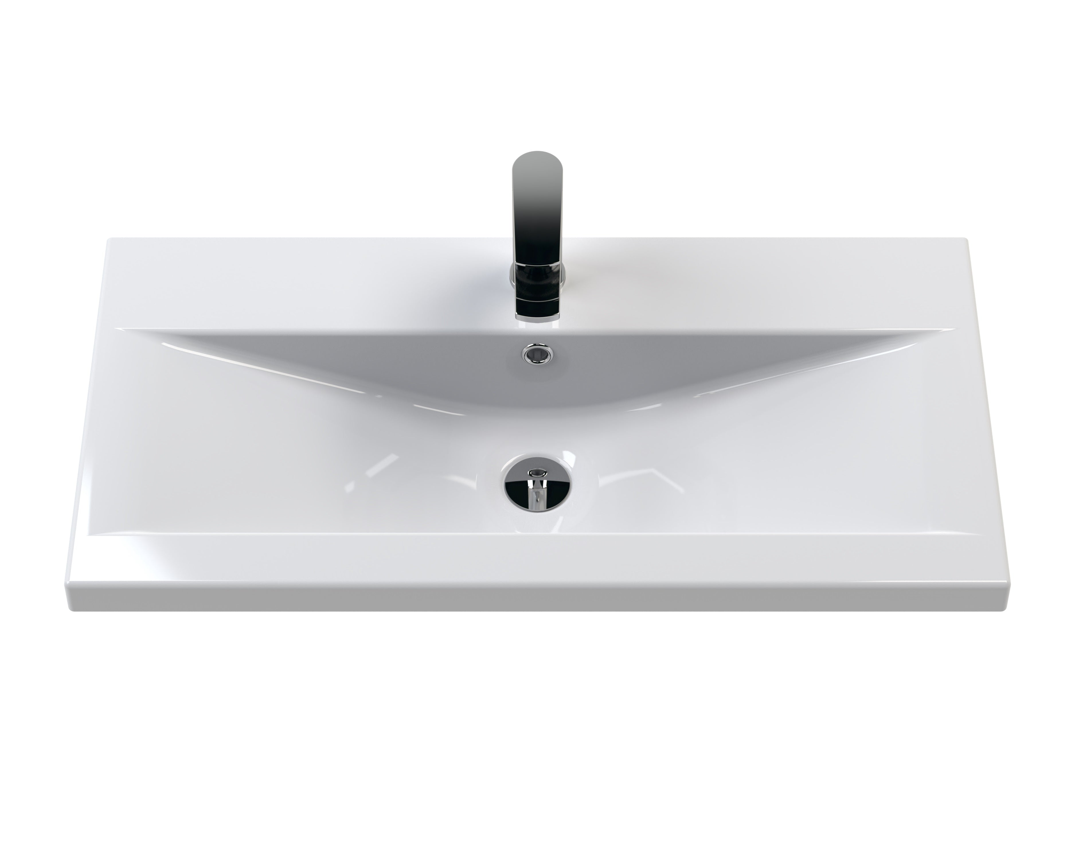 Arno 800mm Wall Hung 2-Drawer Vanity & Mid-Edge Basin - Mersey Bathrooms Ltd